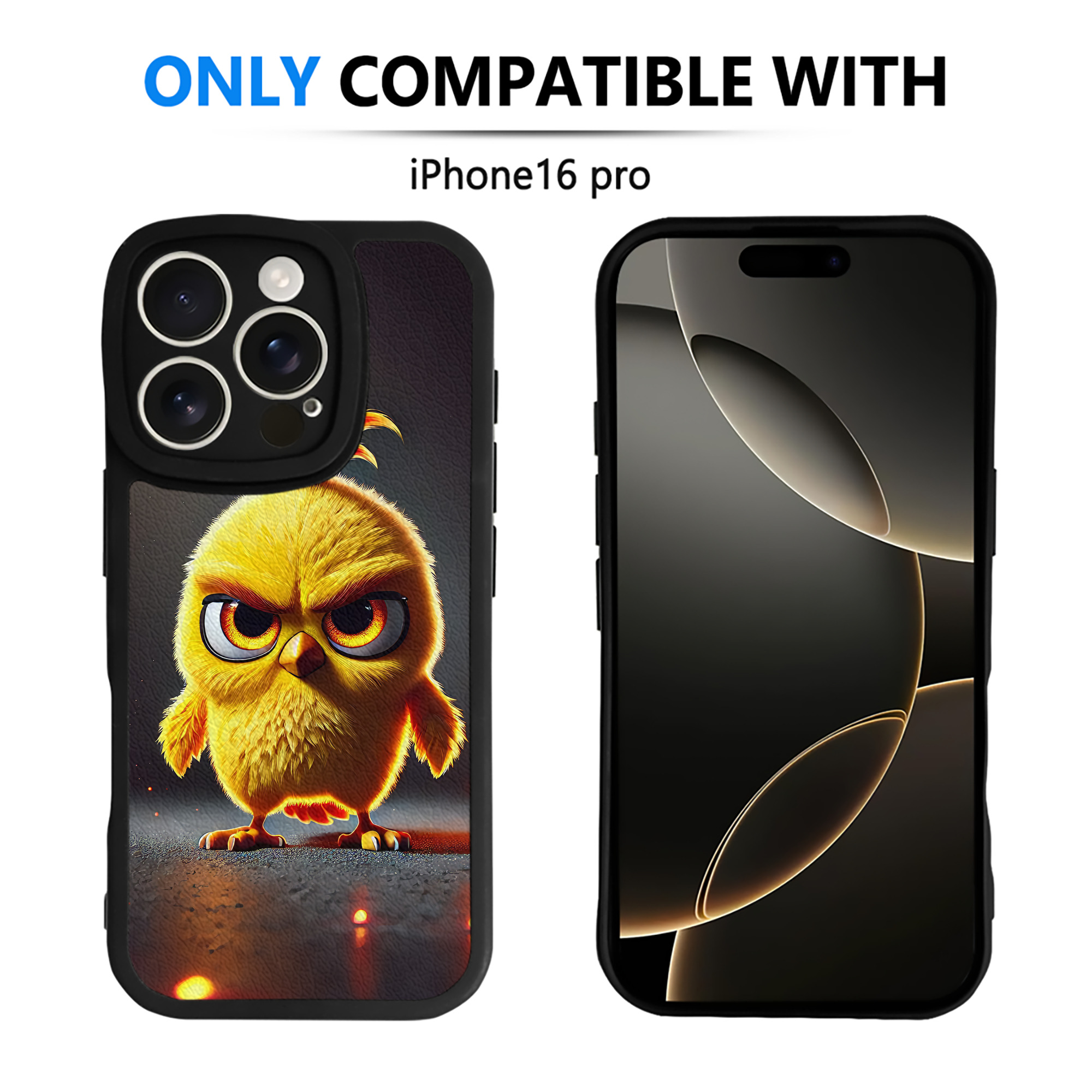 （画像用） Angry Birds アングリーバード 【iPhone 16シリーズ対応】シリコンスマホケース（レザー調） 材質：シリコン